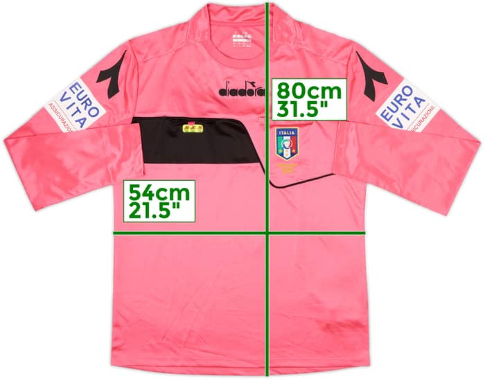 2017-18 Italy Diadora Referee L/S Shirt - 8/10 - (L)