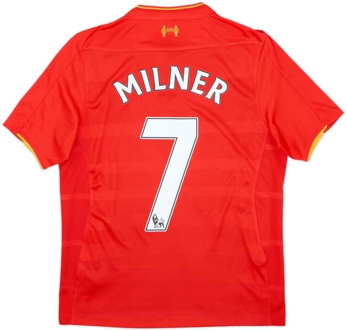 2016-17 Liverpool Home Shirt Milner #7 - 8/10 - (13-14 Years)