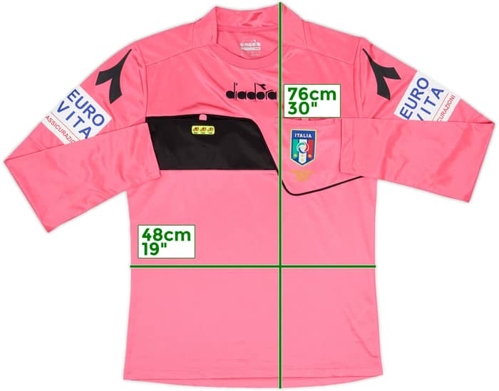 2018-19 Italy Diadora Referee L/S Shirt - 7/10 - (S)