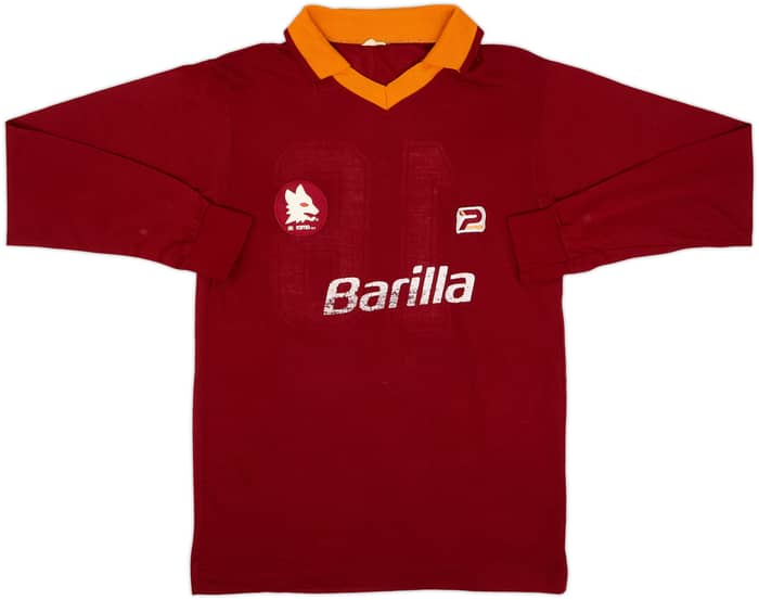 1982-83 Roma Match Issue Home L/S Shirt #16
