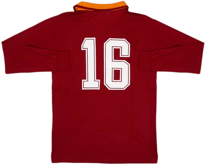 1982-83 Roma Match Issue Home L/S Shirt #16