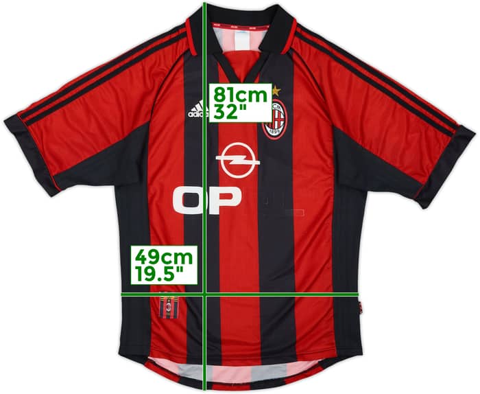 1998-00 AC Milan Home Shirt - 4/10 - (M)