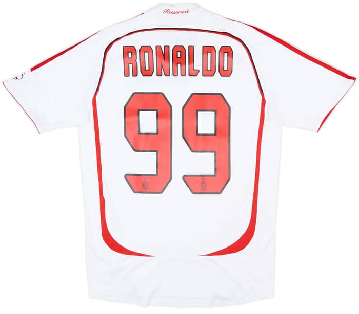 2006-07 AC Milan Away Shirt Ronaldo #99 - 6/10 - (S)