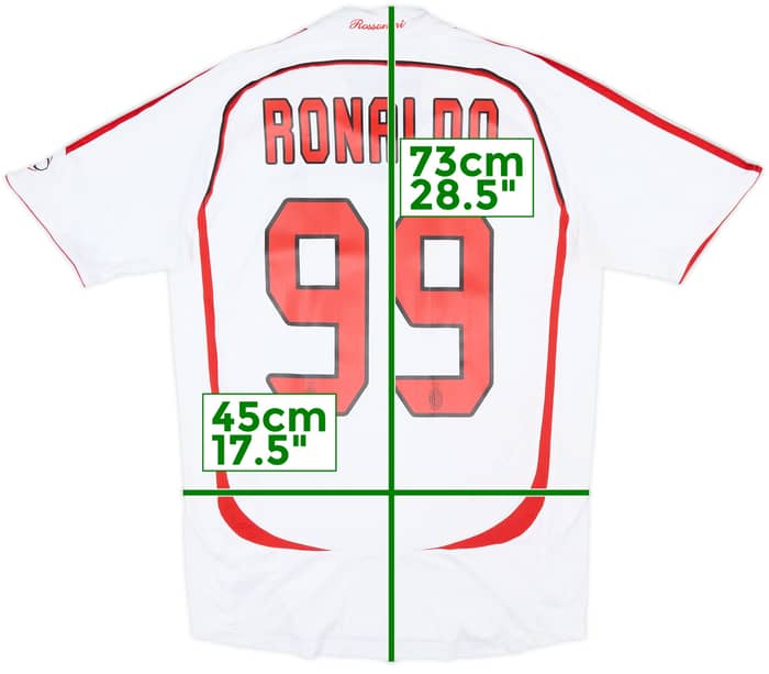 2006-07 AC Milan Away Shirt Ronaldo #99 - 6/10 - (S)