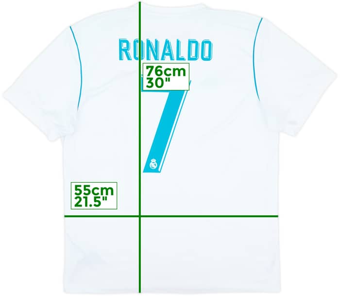 2017-18 Real Madrid Home Shirt Ronaldo #7 - 6/10 - (XL)