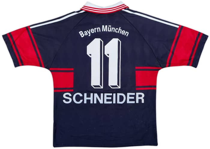 1997-99 Bayern Munich Home Shirt Schneider #11 - 8/10 - (15-16 Years)