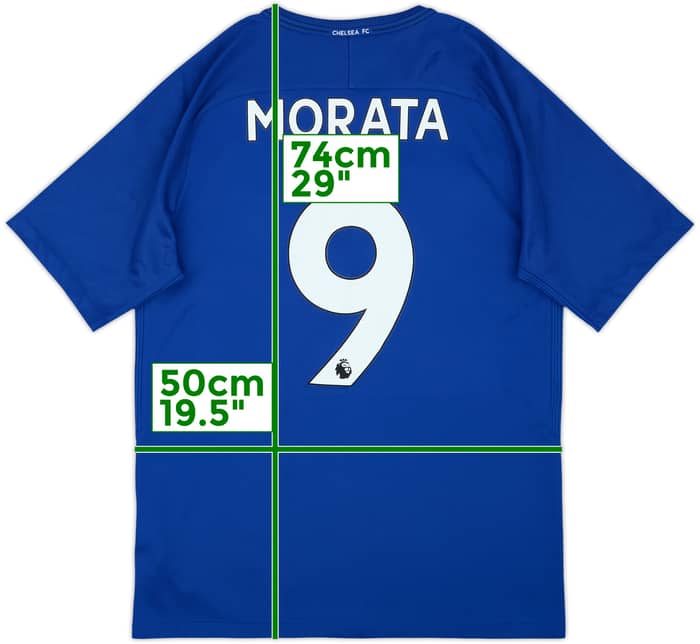 2017-18 Chelsea Home Shirt Morata #9 - 8/10 - (M)