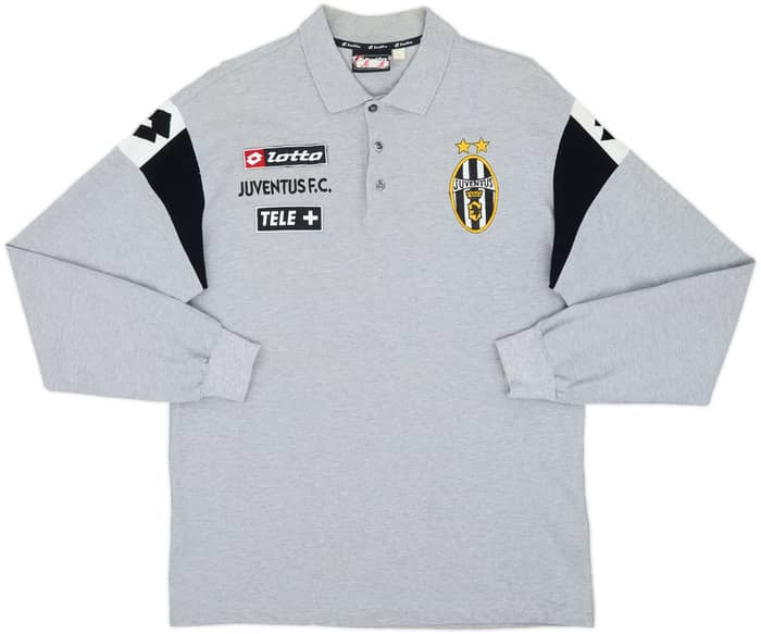2000-01 Juventus Lotto Polo L/S Shirt - 9/10 - (L)
