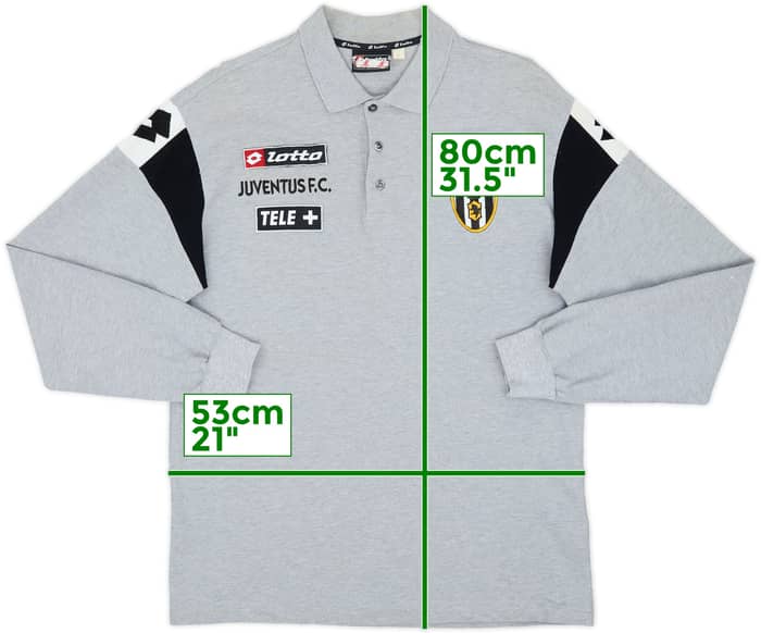 2000-01 Juventus Lotto Polo L/S Shirt - 9/10 - (L)