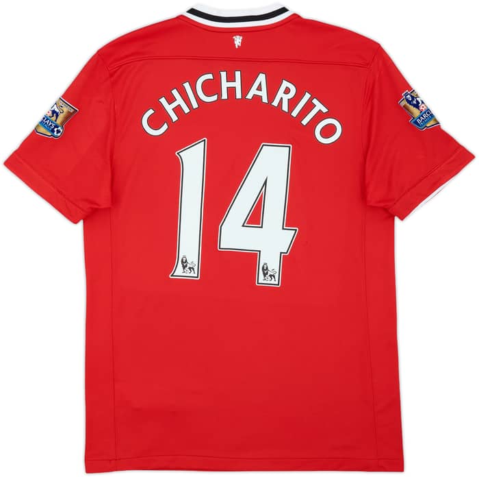 2011-12 Manchester United Home Shirt Chicharito #14 - 7/10 - (M)