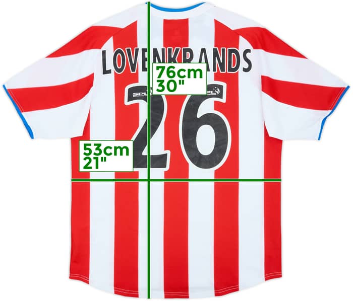2003-04 Rangers Away Shirt Lovenkrands #26 - 6/10 - (M)