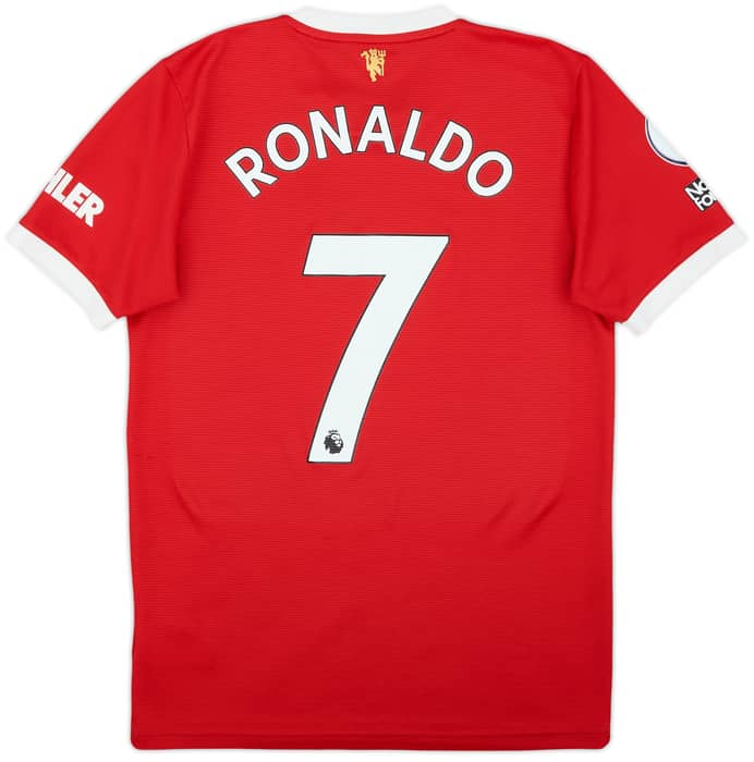 2021-22 Manchester United Home Shirt Ronaldo #7 - 8/10 - (S)