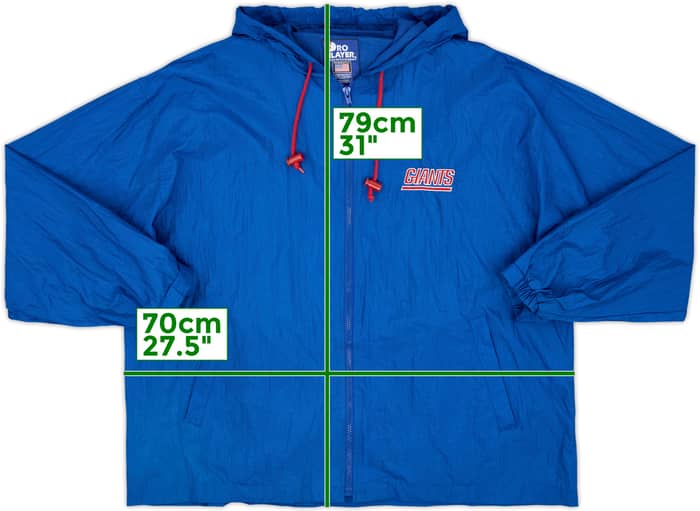 1990s New York Giants Pro Player Windbreaker Jacket - 9/10 - (XL)