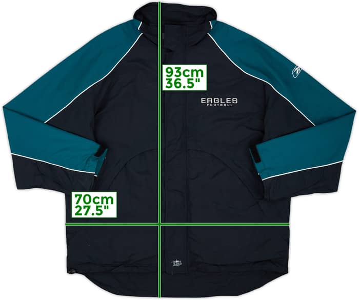 2002-04 Philadelphia Eagles Reebok Jacket - 9/10 - (XL)