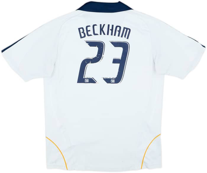 Camiseta de local del LA Galaxy 2008-09 Beckham #23 - 4/10 - (13-14 Años)