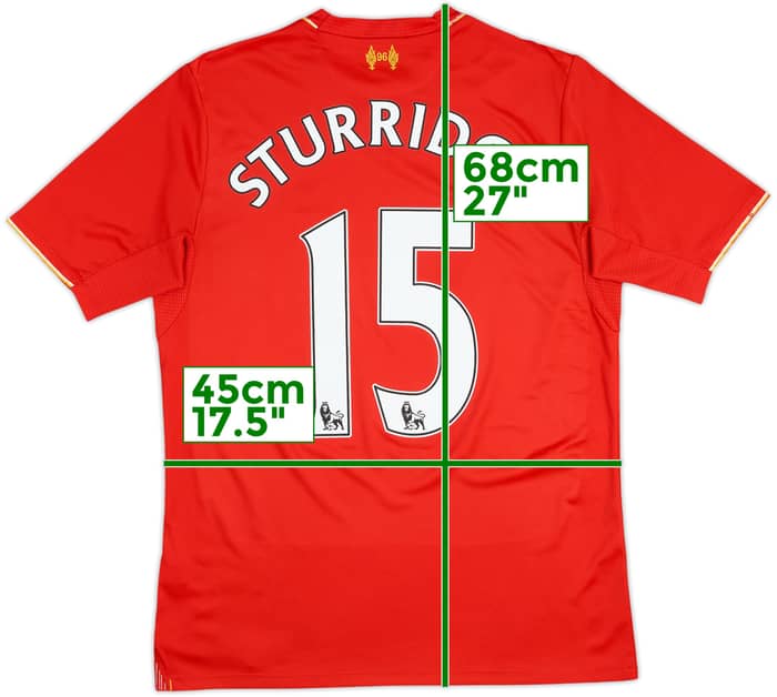 2015-16 Liverpool Home Shirt Sturridge #15 - 5/10 - (15-16 Years)