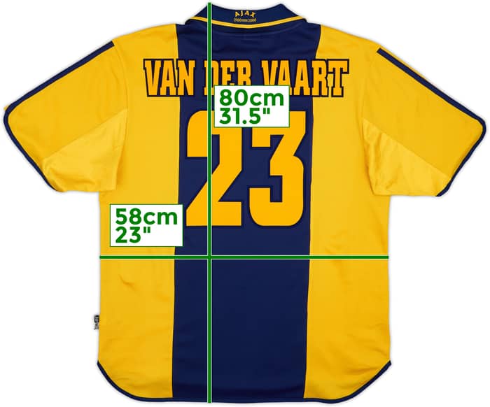Camiseta de visitante del Ajax Centenario 2000-01 Van Der Vaart #23 - 5/10 - (L)