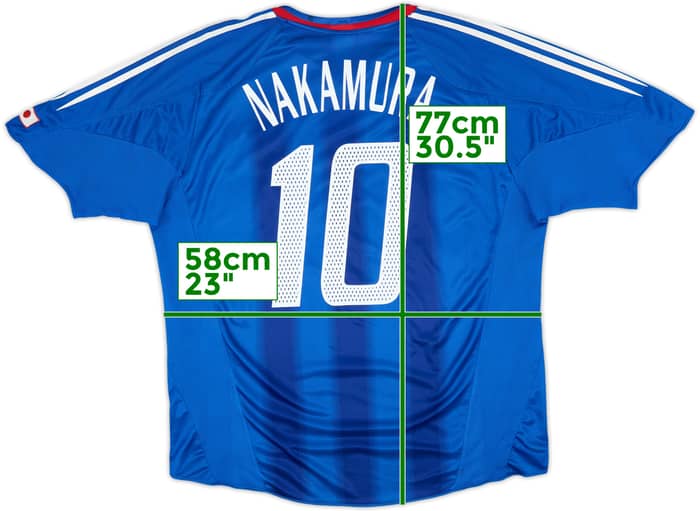 2004-06 Japan Home Shirt Nakamura #10 - 6/10 - (XL)