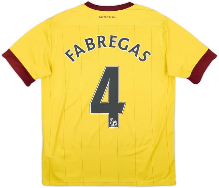 2010-13 Arsenal Away Shirt Fabregas #4 - 6/10 - (14-15 Years)