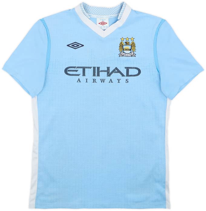 2011-12 Manchester City Home Shirt Kun Aguero #16 - 7/10 - (15-16 Years)