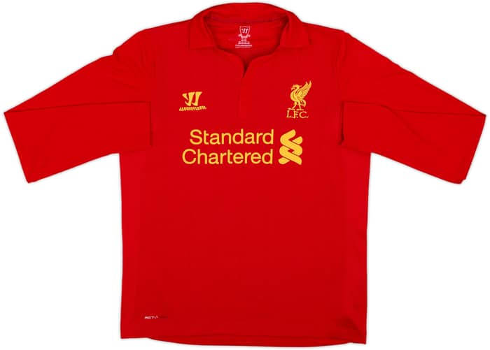 2012-13 Liverpool Home L/S Shirt Gerrard #8 - 8/10 - (15-16 Years)