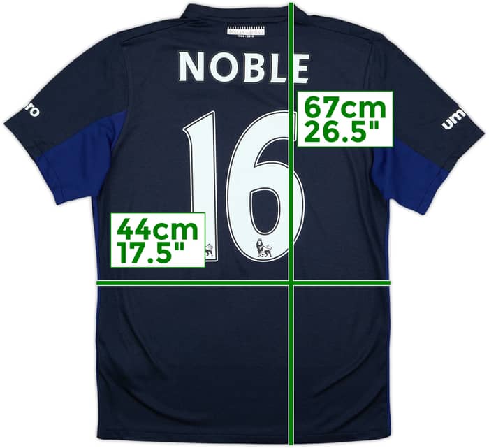 2015-16 West Ham Boleyn Third Shirt Noble #16 - 10/10 - (15-16 Years)