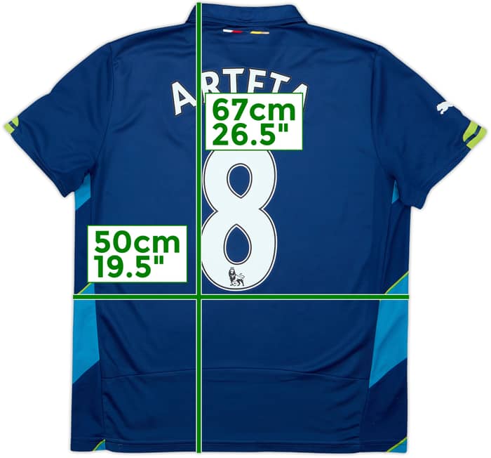 2014-15 Arsenal Third Shirt Arteta #8 - 8/10 - (15-16 Years)