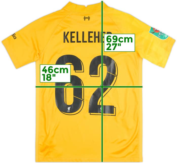 2021-22 Liverpool 'Carabao Cup Final' GK S/S Shirt Kelleher #62 - 5/10 - (13-15 Years)