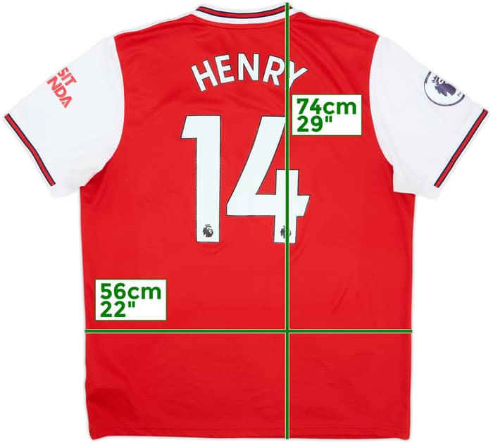 2019-20 Arsenal Home Shirt Hnery #14 - 7/10 - (XL)