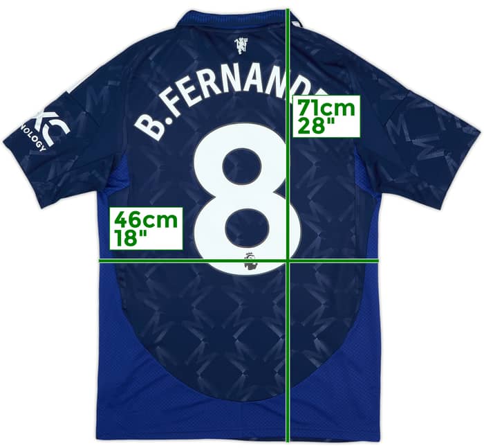 2024-25 Manchester United Away Shirt B.Fernandes #8 - 10/10 - (S)