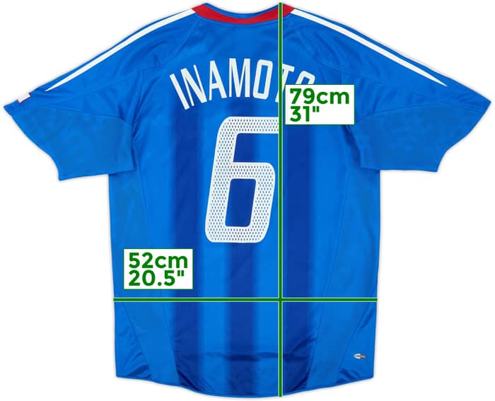 2004-06 Japan Home Shirt Inamoto #6 - 6/10 - (M)