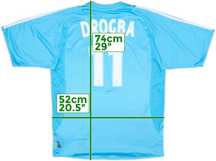 2003-04 Olympique Marseille Away Shirt Drogba #11 - 6/10 - (M)