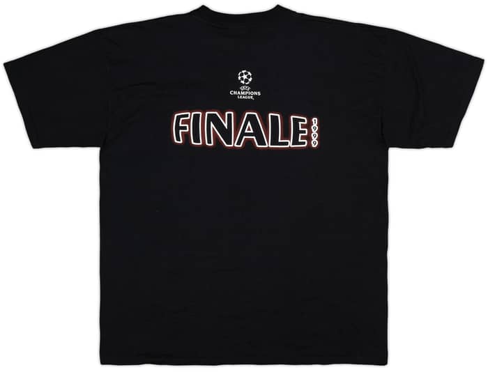 1998-99 Manchester United Umbro CL Final Cotton Tee - 8/10 - (L)