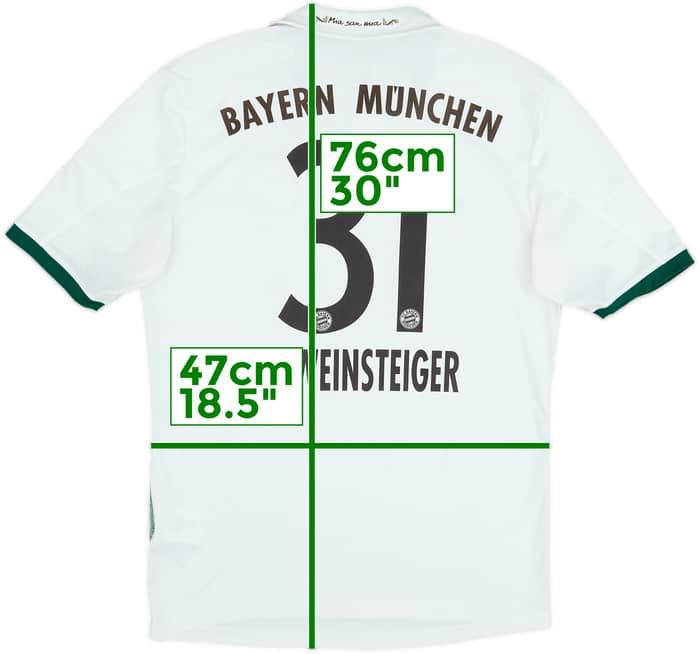 2013-14 Bayern Munich Away Shirt Schweinsteiger #31 - 8/10 - (M)