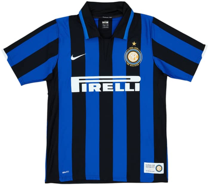 2007-08 Inter Milan 'Cento Anni' Centenary Home Shirt #16 - 7/10 - (M)