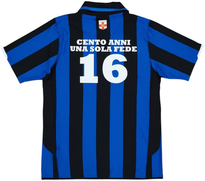 2007-08 Inter Milan 'Cento Anni' Centenary Home Shirt #16 - 7/10 - (M)
