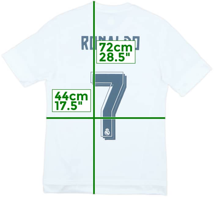 2015-16 Real Madrid Camiseta Local Ronaldo #7 - 8/10 - (S)