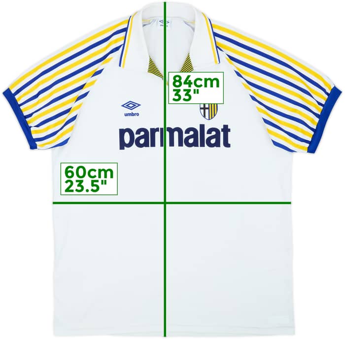 1990-91 Parma Basic Home Shirt - 4/10 - (XL)