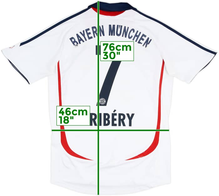 2007-08 Bayern Munich Away Shirt Ribery #7 - 5/10 - (S)