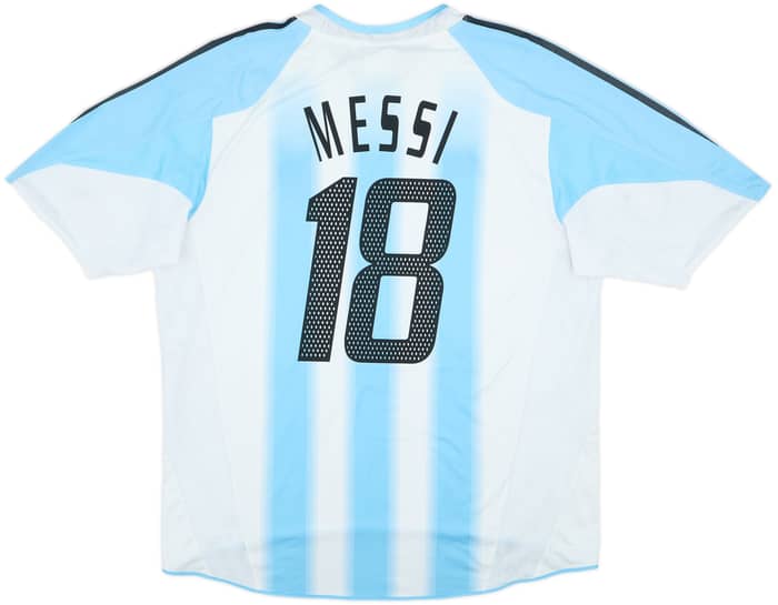 2004-05 Argentina Home Shirt Messi #18 - 8/10 - (XL)