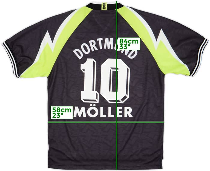 1995-96 Borussia Dortmund Away Shirt Moller #10 - 9/10 - (XL)