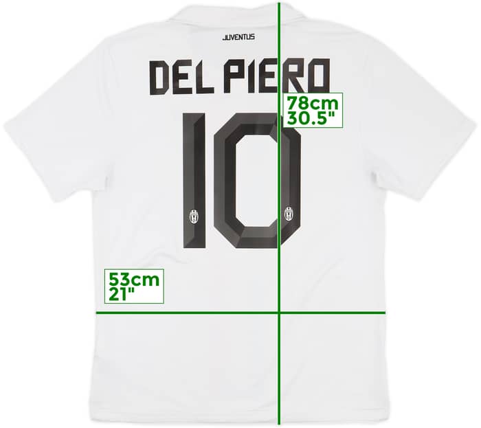 2010-12 Juventus Away Shirt Del Piero #10 - 5/10 - (L)