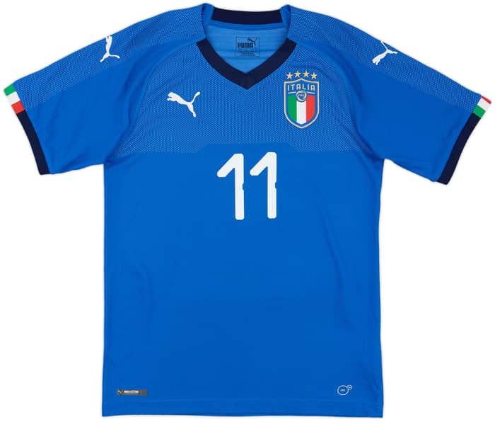 2018-19 Italy Home Shirt Immobile #11 - 10/10 - (S)