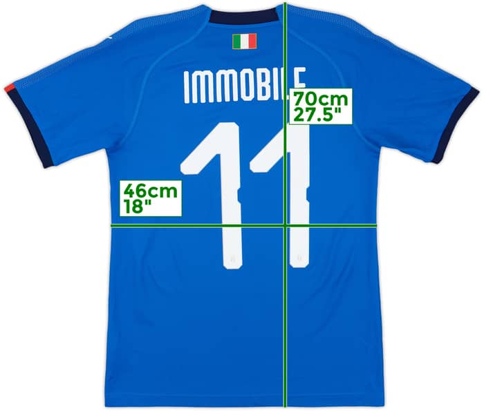 2018-19 Italy Home Shirt Immobile #11 - 10/10 - (S)