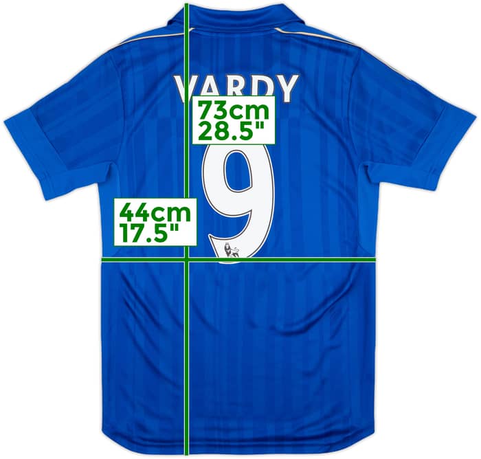 2016-17 Leicester Home Shirt Vardy #9 - 6/10 - (XS)