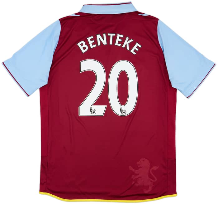 2012-13 Aston Villa Home Shirt Benteke #20 - 8/10 - (L)