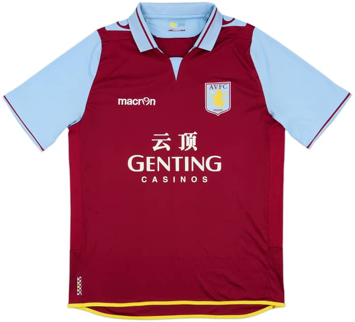 2012-13 Aston Villa Home Shirt Benteke #20 - 8/10 - (L)