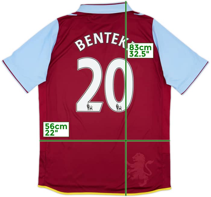 2012-13 Aston Villa Home Shirt Benteke #20 - 8/10 - (L)