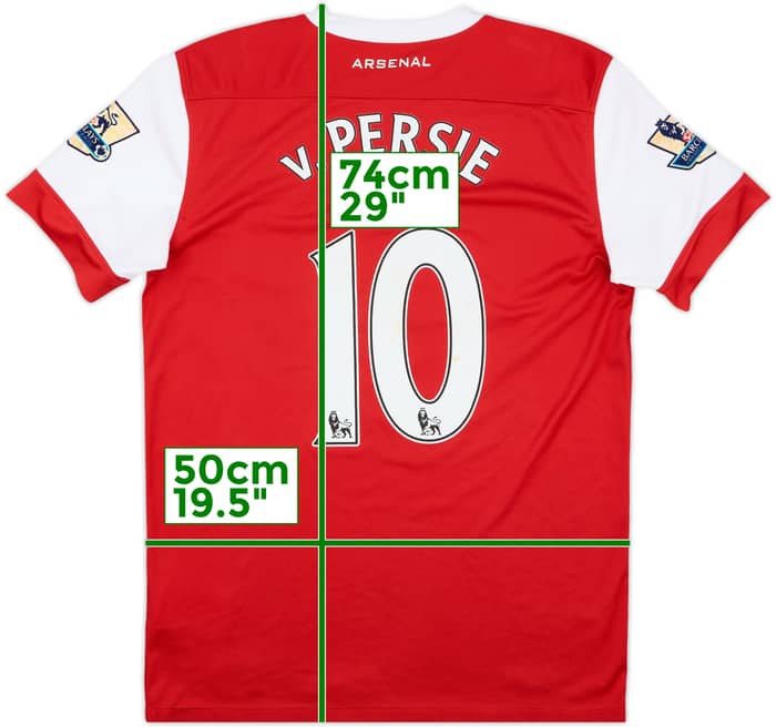 2010-11 Arsenal Home Shirt V.Persie #10 - 5/10 - (M)