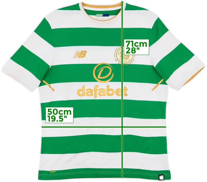 2017-18 Celtic 'Lisbon Lions 50th Anniversary' Home Shirt - 5/10 - (M)